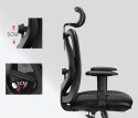 Fotel ergonomiczny ANGEL biurowy obrotowy eurOpa plus z podnóżkiem