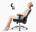 Fotel ergonomiczny ANGEL biurowy obrotowy eurOpa plus z podnóżkiem