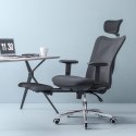 Fotel ergonomiczny ANGEL biurowy obrotowy eurOpa plus z podnóżkiem