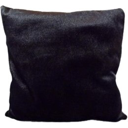 Duża poduszka dekoracyjna imitująca czarną sierść 58x58cm