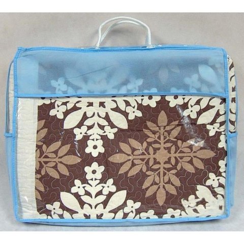 Komplet Narzuta Patchworkowa Kremowo-Brązowa i Poszewki Dwustronne Bawełniane