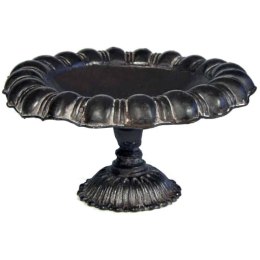 Patera w kolorze brązowym na nodze 19x35 cm