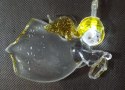 Zestaw 8 Białych Lamp LED z Figurkami Aniołków z Akrylu, Zasilanie Bateryjne, Długość 1.5m