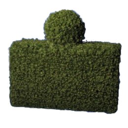 Zielona Dekoracja Ogrodowa: Żywopłot z Kulą i Możliwością Oświetlenia