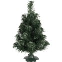 Choinka Sztuczna ZIELONO-SREBRNA 45 CM, Polskiego Producenta GOLIAT, Gotowa do Rozłożenia