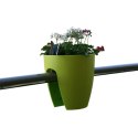 Doniczka na Balustradę Mrozoodporna i UV-Odporna Szara 20x26 cm LS7001S/Szary