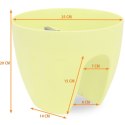 Doniczka na Balustradę Mrozoodporna i UV-Odporna Szara 20x26 cm LS7001S/Szary