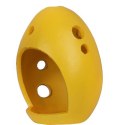 Jajko ceramiczne z zajączkiem lampion w kolorze żółtym 10x7 cm