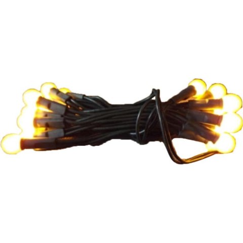 Żółte Perłowe Lampki Choinkowe 20L na Zielonym Kablu 1.4m, 220V-240V Do Użytku Wewnętrznego