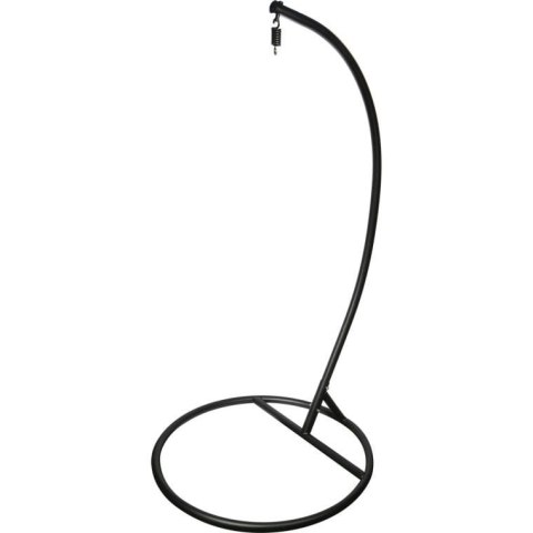 Bujany Fotel ogrodowy Kokon F-03 z Poduszkami Czarno-Niebieski, Stalowy Stelaż, Obciążenie do 120kg