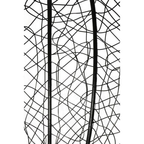 Bujany Fotel ogrodowy Kokon F-03 z Poduszkami Czarno-Niebieski, Stalowy Stelaż, Obciążenie do 120kg