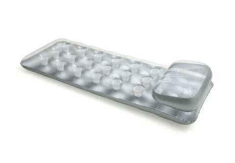 Materac z poduszką srebrny 188x71 cm INTEX 58894