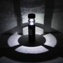 Prosta Lampa Ogrodowa Goliat z Energii Słonecznej w Kolorze Czarnym
