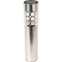 Srebrna Lampa Ogrodowa Solarna Multikolor z Automatyczną Zmianą Kolorów i Bezobsługowym Włączaniem 37.5x6 cm