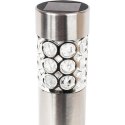 Srebrna Lampa Ogrodowa Solarna Multikolor z Automatyczną Zmianą Kolorów i Bezobsługowym Włączaniem 37.5x6 cm