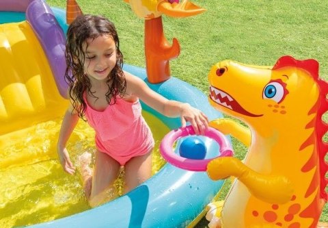 Wodny plac zabaw Dinoland zjeżdżalnia INTEX 57135
