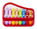 Edukacyjne organki, cymbałki, pianinko czerwone