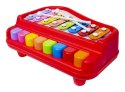 Edukacyjne organki, cymbałki, pianinko czerwone