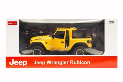 Jeep Wrangler JL R/C skala 1:14 Rastar 79400 samochód sterowany żółty