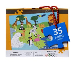 Puzzle układanka XXL dla dzieci ZOO