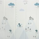 Dwustronna składana kolorowa edukacyjna piankowa mata dziecięca 180x200 cm - pingwinek
