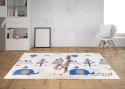 Dwustronna składana kolorowa edukacyjna piankowa mata dziecięca 180x200 cm - słonik