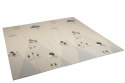Dwustronna składana kolorowa edukacyjna piankowa mata dziecięca XXL 180x200 cm - misie i słoniki