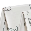 Dwustronna składana kolorowa edukacyjna piankowa mata dziecięca XXL 180x200 cm - słoniki