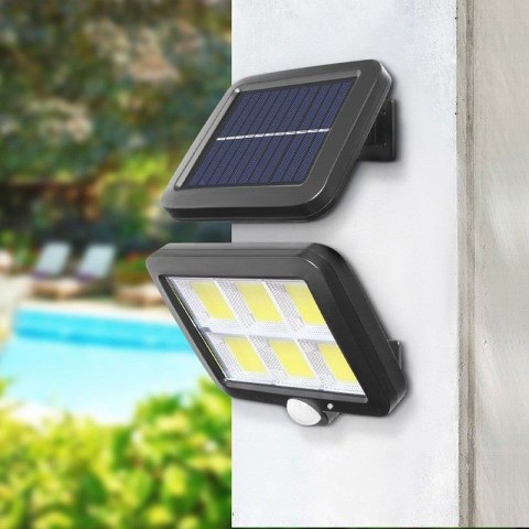 Lampa solarna z czujnikiem ruchu zmierzchu + pilot