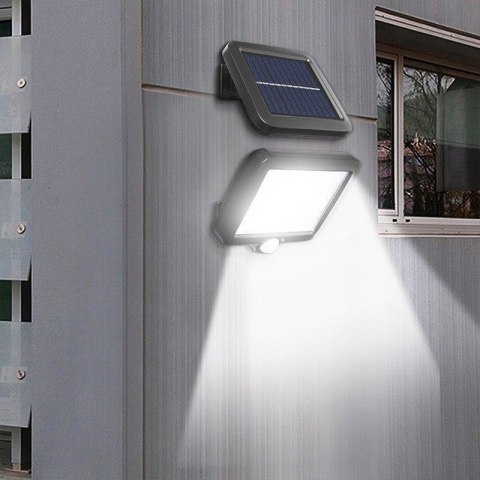 Lampa solarna z czujnikiem ruchu zmierzchu + pilot