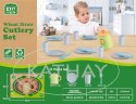 Zestaw kuchenny - kubki, talerzyki - 17 elementów