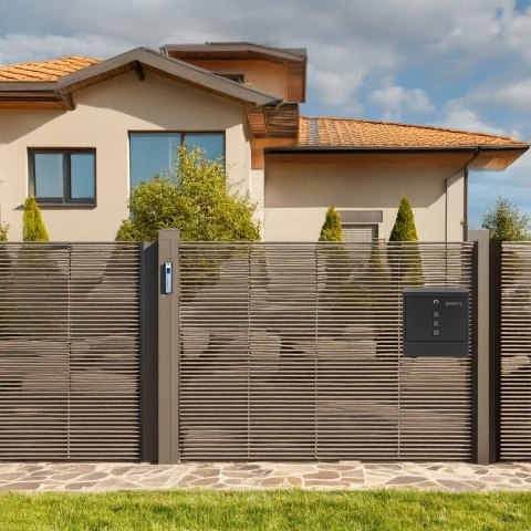 Duża skrzynka pocztowa na listy gazety ulotki pocztę A4 czarna