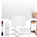 Grzejnik na podczerwień panel grzewczy promiennik IR 600W WIFI 60x100 cm biały