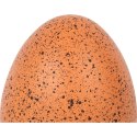 Ceramiczne Jajko Dekoracyjne w Pomarańczowym Kolorze z Czarnymi Kropkami 13 cm