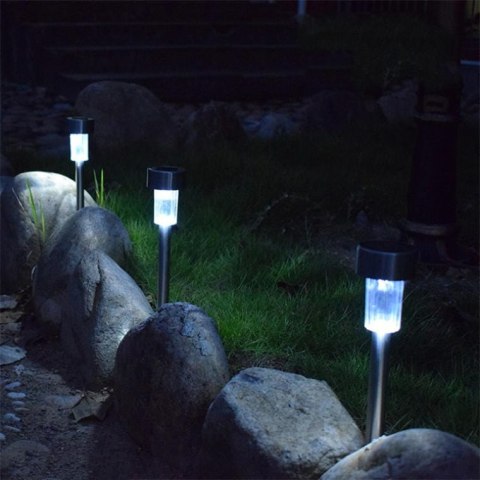 Klasyczna Lampa Solarne Ogrodowa TH020D z Czujnikiem Zmierzchu i Łatwym Montażem