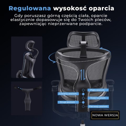Fotel ergonomiczny ANGEL biurowy kosmO