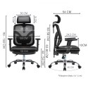 Fotel ergonomiczny ANGEL biurowy obrotowy jOkasta Niebieska