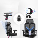 Fotel ergonomiczny ANGEL biurowy obrotowy jOkasta Niebieska