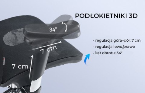 Fotel ergonomiczny ANGEL biurowy obrotowy kalistO szary