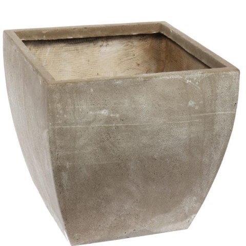 Donica Trapezoidalna XL Wytrzymała na Warunki Atmosferyczne w Kolorze Szaro-Beżowym