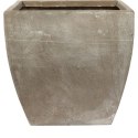 Donica Trapezoidalna XL Wytrzymała na Warunki Atmosferyczne w Kolorze Szaro-Beżowym