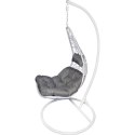 Komfortowy Fotel Wiszący na Taras lub Ogród F-05 Szary z Poduszkami