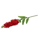 Lewkonia Sztuczna w Kolorze Czerwonym - Dekoracyjny Kwiat o Wysokości 84 cm