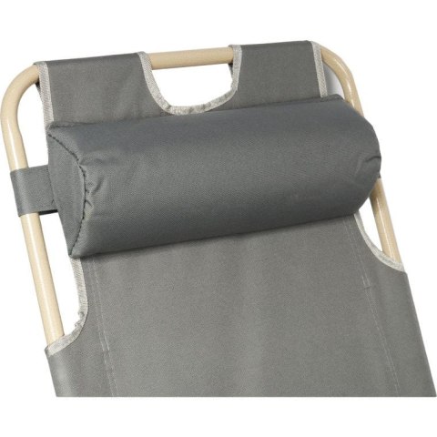 Leżak Ogrodowy Oxford z Regulacją Pozycji - Wzmacniany, Składany, Kolor Złoty