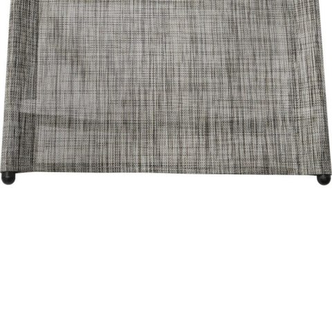 Leżak ogrodowy bujany kompaktowy, szary, regulowany z poduszką