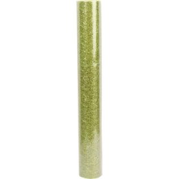 ORGANZA ZIELONA Z NADRUKIEM BROKATOWYM 0,50 x 10 m