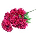 BUKIET 6 SZTUCZNYCH CHRYZANTEM BORDOWYCH 72 CM WYSOKOŚCI