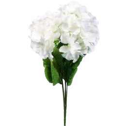Biały Bukiet Hortensji - Komplet 5 Sztuk o Wysokości 50 cm