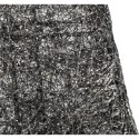 Czarno-Srebrna Choinka Stożek z Sizalu 80cm - Dekoracja Świąteczna