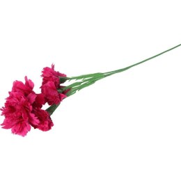 Gałązka Dekoracyjna z 5 Ciemno Fioletowych Goździków - Realistyczny Wygląd, 68 cm